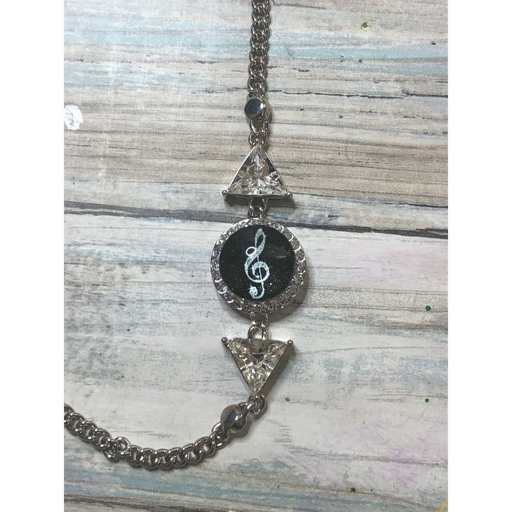 Vintage Music Note Necklace Treble Clef Pendant Chain Jewelry Accessory